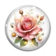 Cabochon Verre - rose