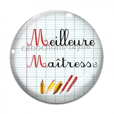 Cabochon Verre -  meilleure maîtresse