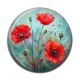 Cabochon Résine - coquelicot