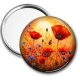 Miroir de poche - coquelicot