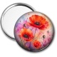 Miroir de poche - coquelicot