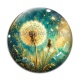 Cabochon Verre - pissenlit