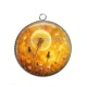 Pendentif Cabochon Argent - pissenlit