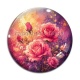 Cabochon Verre - rose