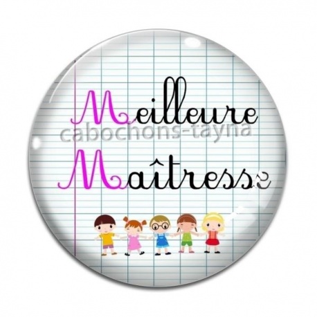 Cabochon Verre - meilleure maîtresse