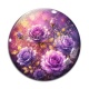 Cabochon Verre -  rose
