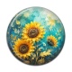 Cabochon Résine - tournesol