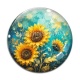 Cabochon Verre - tournesol