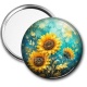 Miroir de poche - tournesol