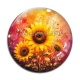 Cabochon Verre - tournesol