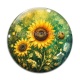 Cabochon Verre - tournesol