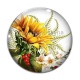 Cabochon Verre -  tournesol