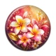 Cabochon Résine - fleur frangipanier