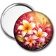 Miroir de poche - fleur frangipanier