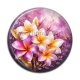 Cabochon Résine - fleur frangipanier
