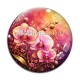 Cabochon Verre - fleur orchidée