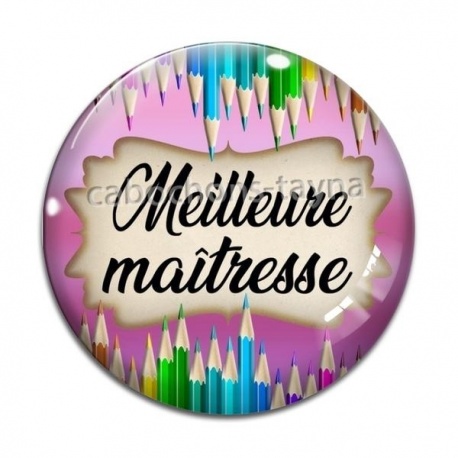 Cabochon Verre - meilleure maîtresse