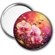 Miroir de poche - fleur orchidée