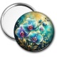 Miroir de poche - fleur orchidée