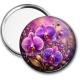 Miroir de poche - fleur orchidée