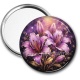Miroir de poche - fleur lys