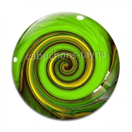 Cabochon Verre - spirale