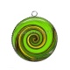 Pendentif Cabochon Argent - spirale