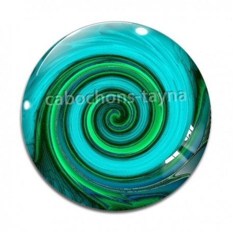 Cabochon Verre - spirale