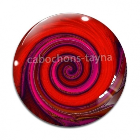 Cabochon Verre - spirale