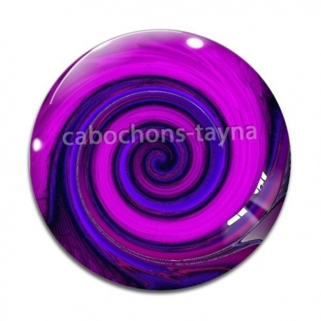 Cabochon Verre - spirale
