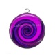 Pendentif Cabochon Argent - spirale