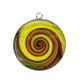 Pendentif Cabochon Argent - spirale