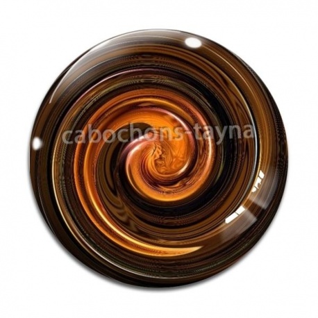 Cabochon Verre - spirale