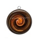 Pendentif Cabochon Argent - spirale