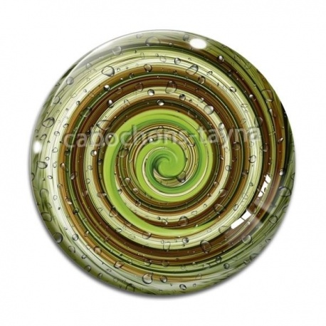 Cabochon Verre - spirale
