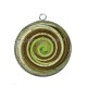 Pendentif Cabochon Argent - spirale