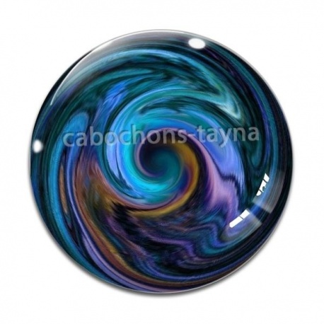 Cabochon Verre - spirale