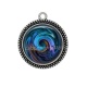 Pendentif Cabochon Argent - spirale
