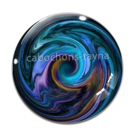 Cabochon Verre - spirale