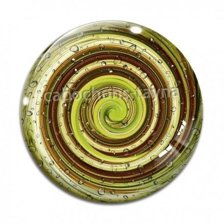 Cabochon Verre - spirale