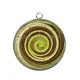 Pendentif Cabochon Argent - spirale
