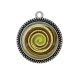 Pendentif Cabochon Argent - spirale