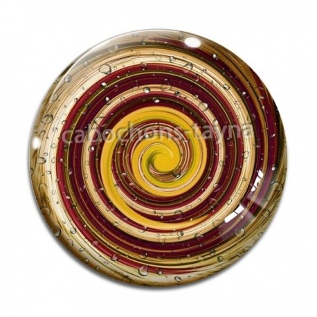 Cabochon Verre - spirale