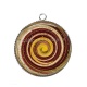 Pendentif Cabochon Argent - spirale