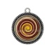 Pendentif Cabochon Argent - spirale