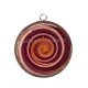 Pendentif Cabochon Argent - spirale