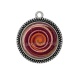 Pendentif Cabochon Argent - spirale