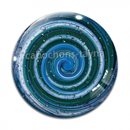 Cabochon Verre - spirale