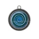 Pendentif Cabochon Argent - spirale