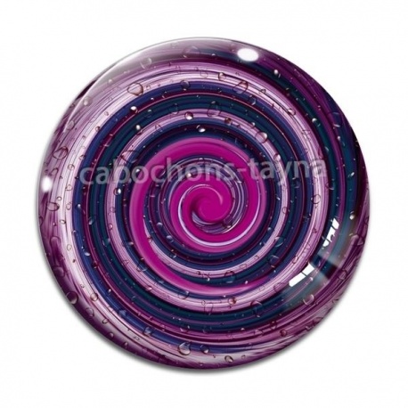 Cabochon Verre - spirale